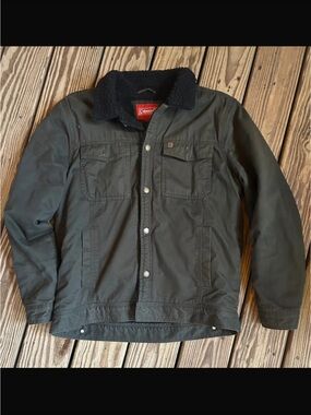 Coleman Olive Green Sherpa-Lined Field Jacket